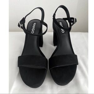 NWOT Mango Platform Heel Sandals